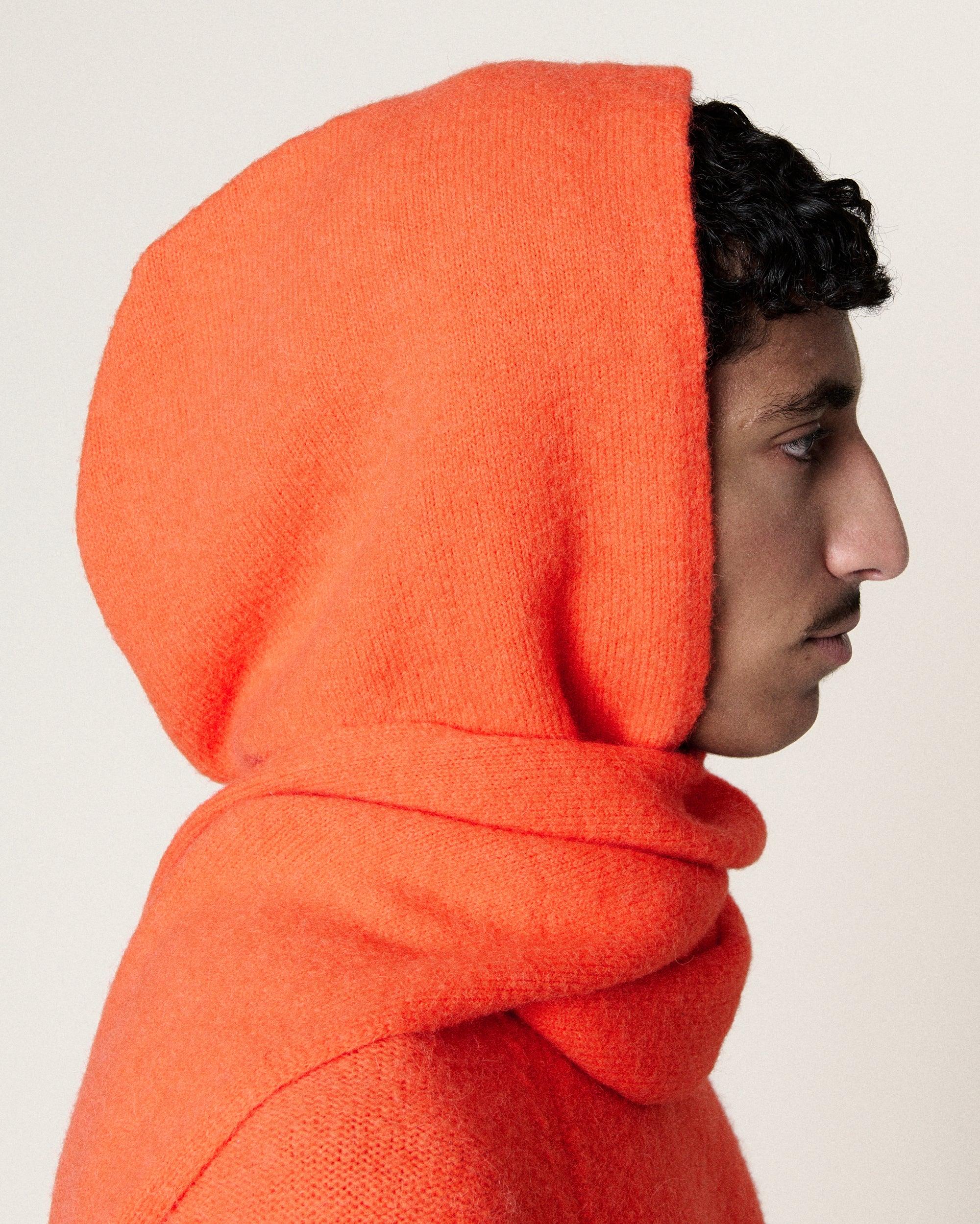 Homecore Baby Hood Bright Orange Strickkapuze Unisex orange